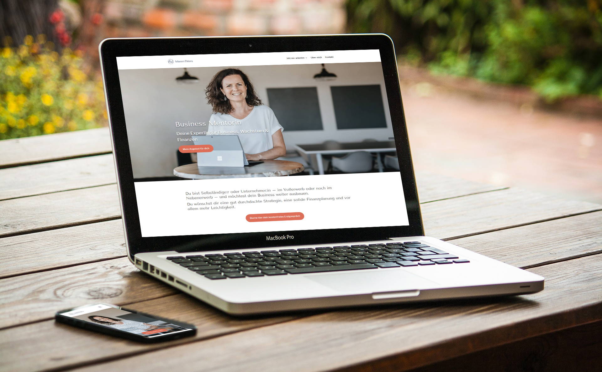 modernes Webdesign - responsive Webdesign mit WordPress - Webseite für Psychotherapie-Praxis "alles du"