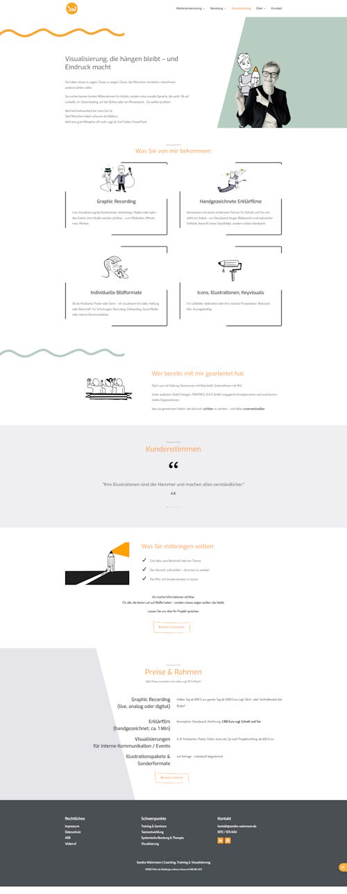 Referenz Sandra Weinmann - Mockup