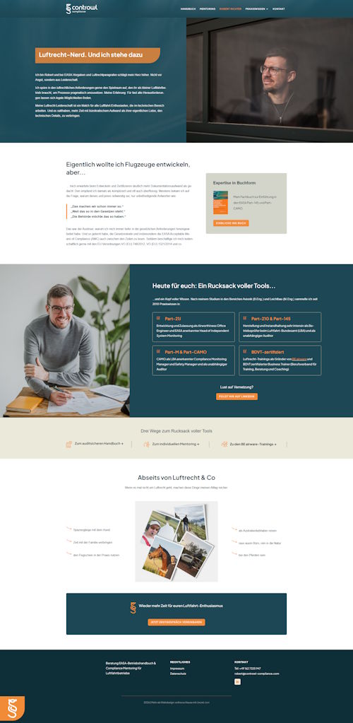 Website-Referenz Luftrecht compliance - about